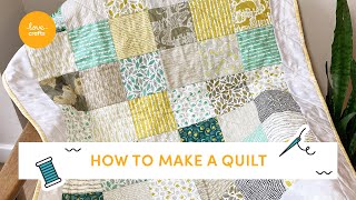 Ultimate Beginners guide to making a Quilt  Step by step tutorial [upl. by Nets]