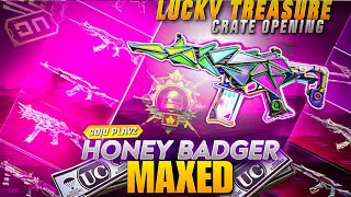 Vivid Glare Honey Badger Crate Opening 🌈  Double Lucky Treasure Opening  First Honey Badger  PUBG [upl. by Noterb]