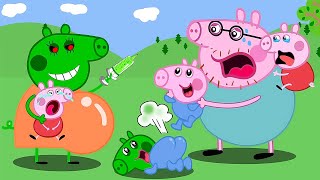 Zombie Apocalypse Alien Zombie Attack Peppa Pig Who Will Win 🧟‍♀️  Peppa Pig Funny Animation [upl. by Katsuyama]