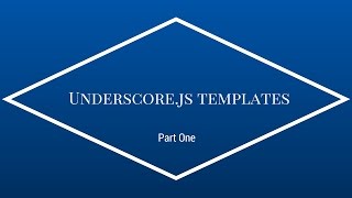 How to Use Underscorejs Templates [upl. by Lizbeth]