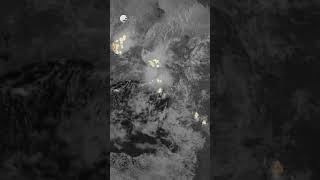 Lightning activity in the Intertropical Convergence Zone from space 🛰⚡️ [upl. by Akcired]