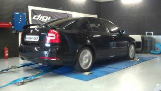 Reprogrammation Moteur Skoda Octavia RS tdi 170cv  201cv dyno Digiservices [upl. by Blight722]