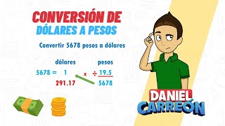 CONVERSIÓN DE PESOS A DOLARES Super facil  Para principiantes [upl. by Ikceb]