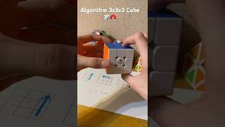 3x3x3 cube algorithm 🎲🧲 rubikscube lifehacks speedcube algorithm pattern shorts [upl. by Sirrah715]