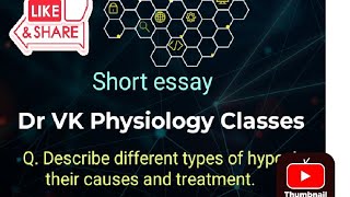 Q Describe different types of hypoxia their causes and treatment [upl. by Iuqcaj]