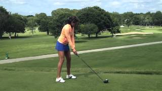 Holly Sonders Driver Swing CVS Caremark Charity Classic  GolfWRX [upl. by Relyuhcs60]