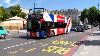 Buses at Marble Arch 11082017 [upl. by Allenad552]