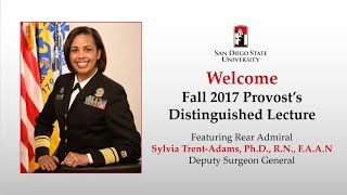 Fall 2017 Provosts Lecture Deputy Surgeon General Rear Admiral Sylvia TrentAdams PhD [upl. by Tallbott]