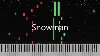 Snowman  Sia Piano Tutorial [upl. by Kym]