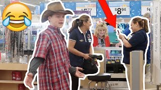 YODELING IN WALMART PRANK KICKED OUT [upl. by Otero]