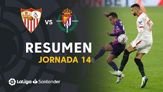 Resumen de Sevilla FC vs Real Valladolid 11 [upl. by Norrabal13]