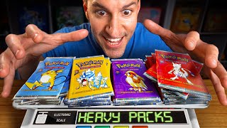 Opening ALL HEAVY Vintage Packs of Pokémon Cards [upl. by Simara696]