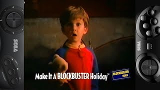 BLOCKBUSTER Video quotMake It A BLOCKBUSTER Holidayquot Sega Genesis\Christmas Commercial Full HD [upl. by Korney877]