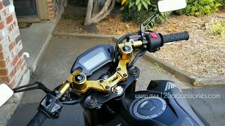 Honda Grom Racing handlebars from msx125accessoriescom [upl. by Norse]