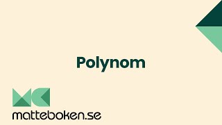 Polynom  Matte 2 [upl. by Eimas833]