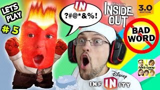 Lets Play DISNEY INFINITY 30 INSIDE OUT 5 Chases Curse Word Mental Notes Phase 1 2  FGTEEV [upl. by Nawed]