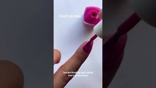 Here’s an easy way to paint your nails like a pro this year shorts diynails nailinspo nailhack [upl. by Nwatna18]