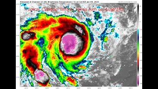 Tropical Cyclone Tiffany Takes Aim on Australia  1922 [upl. by Sallee]