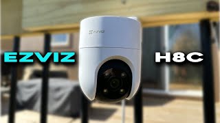 EZVIZ H8C Outdoor PanTilt Security Camera Review [upl. by Knighton]