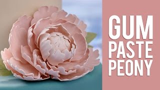 How to Make Gum Paste Peony Flowers [upl. by Bridges]