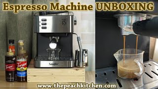 Sonifer Espresso Machine Unboxing  The Peach Kitchen Home Cafe [upl. by Enal]