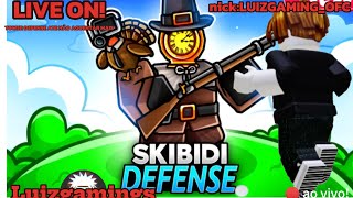 LIVE ON JOGANDO SKIBIDI TOWER DEFENSE ATE NÃO AGUENTAR MAIS [upl. by Enneibaf]