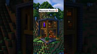 Minecraft Modern Mountain House 🏠 minecraft [upl. by Doreen]