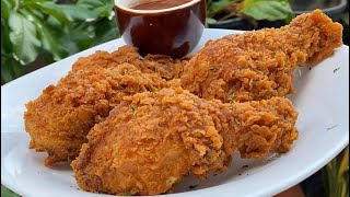 Crispy Fried Chicken Flavorful amp Delicious No Milk No Egg [upl. by Pontus128]