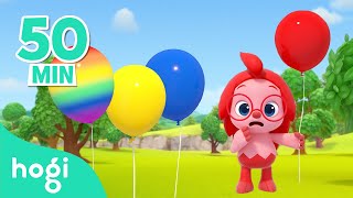 Learn Colors with Balloon and more  Colors amp Songs for Kids  Pinkfong Hogi [upl. by Melisandra]