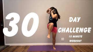 DAY 1 30 Day Challenge  10 Minute Workout  Darebee  At Home Workout [upl. by Felice]