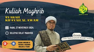 SIARAN LANGSUNG KULIAH MAGHRIB MASJID ALITISAM [upl. by Jacobah155]