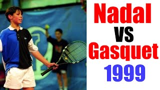 Rafael Nadal vs Richard Gasquet At 12 Years Old  Junior Tennis Players [upl. by Sacksen797]