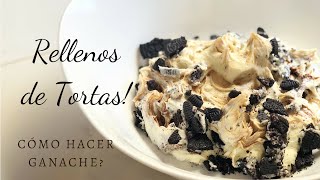 RELLENOS DE TORTA Cómo hacer ganache SÚPER FÁCIL [upl. by Middendorf]