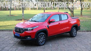 Avaliação Nova Fiat Strada Freedom Cabine Dupla 2021 [upl. by Ateiluj]