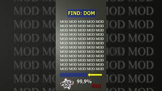 Find DOM where  Brain Teaser IQ Test shorts different puzzles opticalillusion [upl. by Arodal]