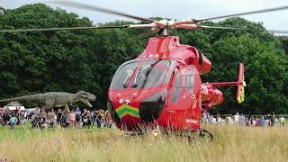 Londons Air Ambulance Tyrannosaurus seen in the Distance Grovelands Park [upl. by Elledoj460]