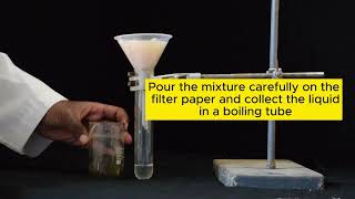 EXPERIMENT 24 b HOW CAN SAND BE SEPARATED FROM WATER –SAND MIXTURE [upl. by Lorrac25]