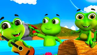 Five Little Speckled Frogs featuring Frog Puppets  New Compilation  Nursery Rhymes and Kids [upl. by Eirelav]