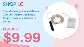 200 LED Micro Strip Light 6ft Warm White 3x AA Battery Not Included [upl. by Anitak124]