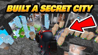 I BUILT A SECRET CITY IN ITTY BITTY CITY ROBLOX [upl. by Des]