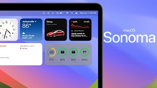 macOS Sonoma Beta  50 New Features amp Changes [upl. by Girardi]