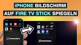 iPhone Bildschirm auf Fernseher Fire TV Stick spiegeln  Air Screen Mirroring  Testventure [upl. by Johm]