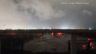 Así se inundó Alfafar una cámara instalada en una terraza captó toda la tragedia [upl. by Olag]