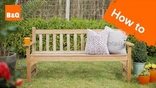 How to restore wooden garden furniture [upl. by Ponzo377]