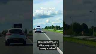 Bij hoeveel meter moet ik richting geven om de snelweg te verlaten [upl. by Sidran]