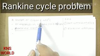 how to solve Rankine cycle problem [upl. by Lednahs82]