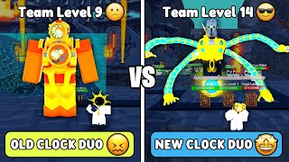 NEW CLOCKS DUO vs OLD CLOCKS DUO 🥰 ENDLESS MODE 🤩  Toilet Tower Defense [upl. by Katz]