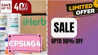 iHerb Promo discount And Special Sales  40 Off iHerb Coupon Code [upl. by Tedda]