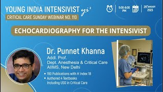 Echocardiography basics ICU 1 Dr Punit Khanna Addl Prof Aiims Anesth amp CCM [upl. by Atoiganap]