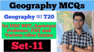 Set 11 II Geomorphology MCQs T20 Series II UGC NET PGT GDC Assistant professor DSSSB NVS KVS [upl. by Japha]